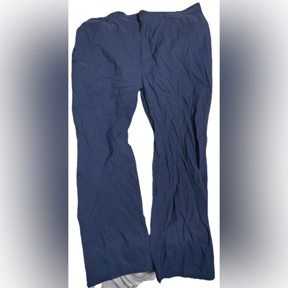 Orvis Tech Pants Mens 40x32 Navy Blue Trek Quick Dry 5 Pocket Jackson Nylon